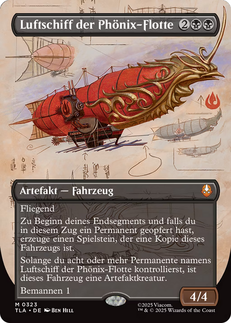 Phoenix Fleet Airship (Borderless) [Avatar: The Last Airbender] [Foil]