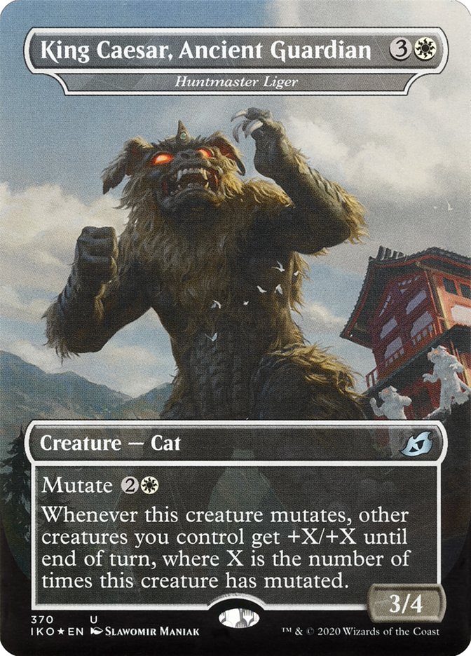 Huntmaster Liger - King Caesar, Ancient Guardian (Godzilla Series) [Ikoria: Lair of Behemoths] [Foil]
