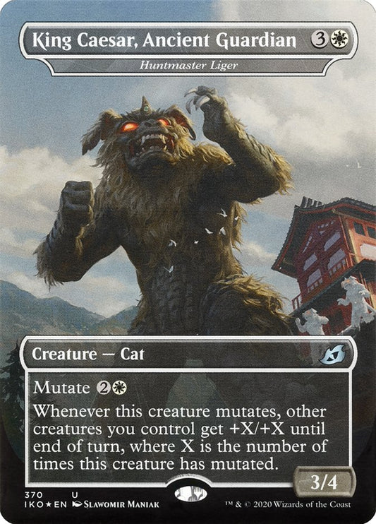 Huntmaster Liger - King Caesar, Ancient Guardian (Godzilla Series) [Ikoria: Lair of Behemoths] [Foil]