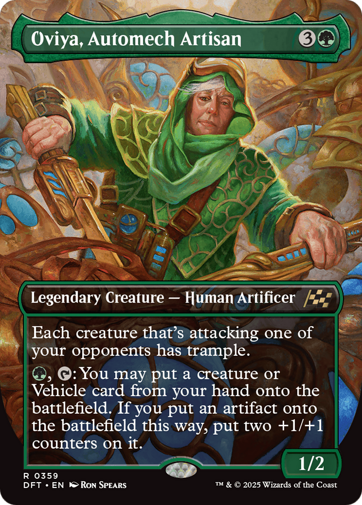 Oviya, Automech Artisan (Borderless) [Aetherdrift] [Foil]