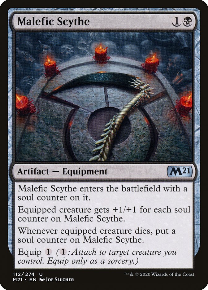 Malefic Scythe [Core Set 2021] [Foil]