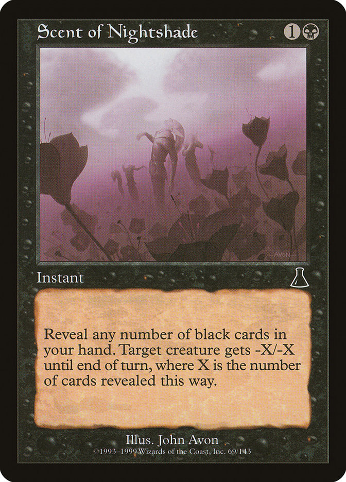 Scent of Nightshade [Urza's Destiny] [Foil]