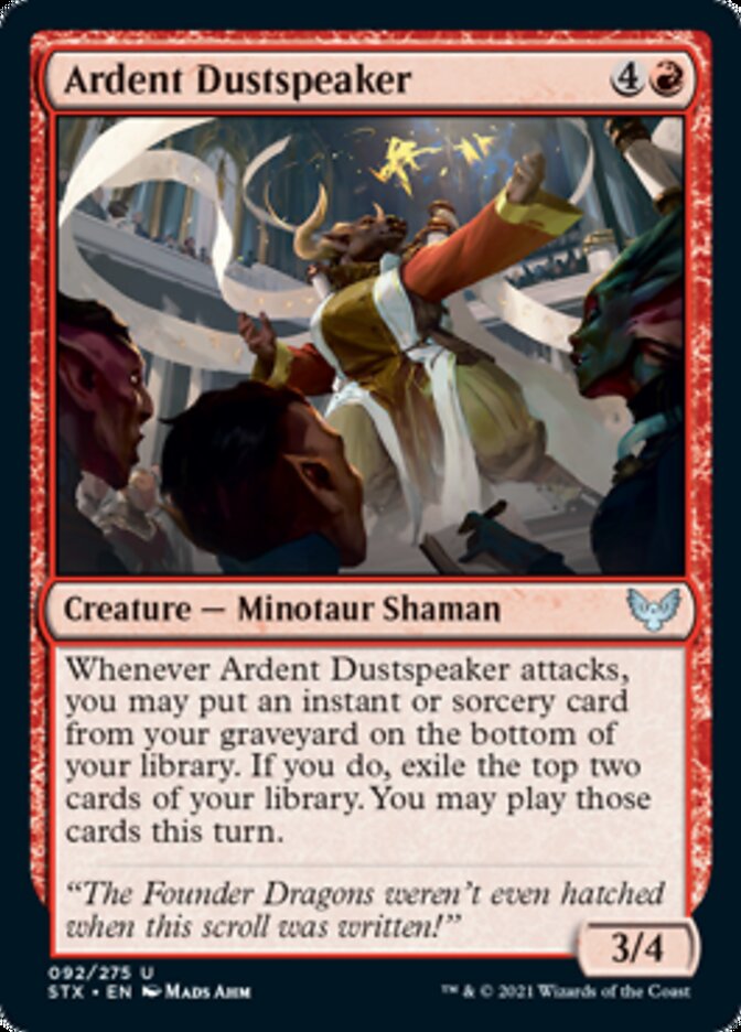 Ardent Dustspeaker [Strixhaven: School of Mages] [Foil]