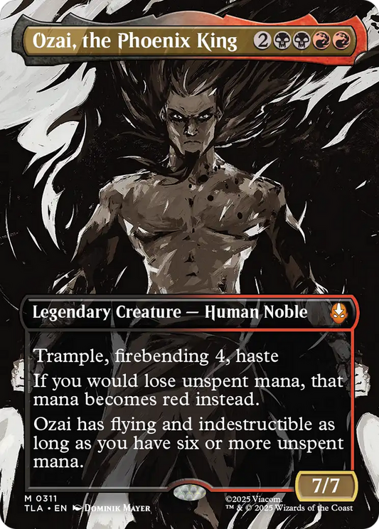 Ozai, the Phoenix King (0311) (Borderless) [Avatar: The Last Airbender] [Foil]
