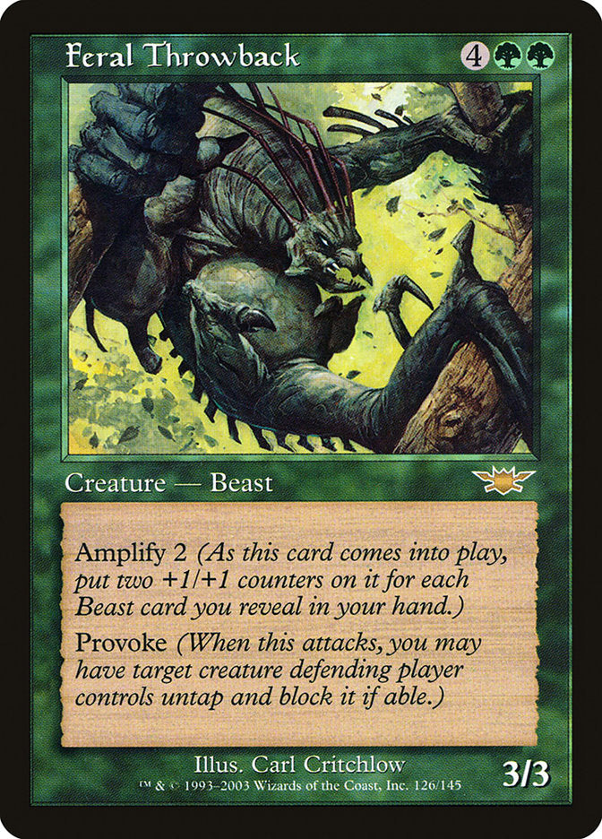 Feral Throwback [Legions] [Foil]