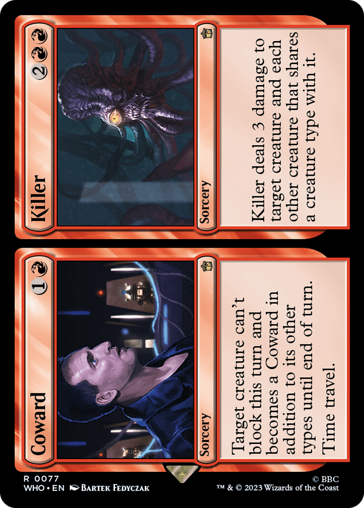Coward // Killer [Doctor Who] [Foil]