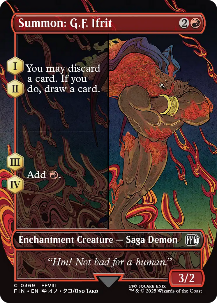 Summon: G.F. Ifrit (Borderless) [FINAL FANTASY] [Foil]