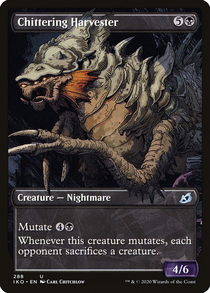 Chittering Harvester (Showcase) [Ikoria: Lair of Behemoths] [Foil]
