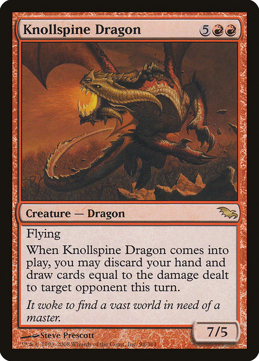 Knollspine Dragon [Shadowmoor] [Foil]
