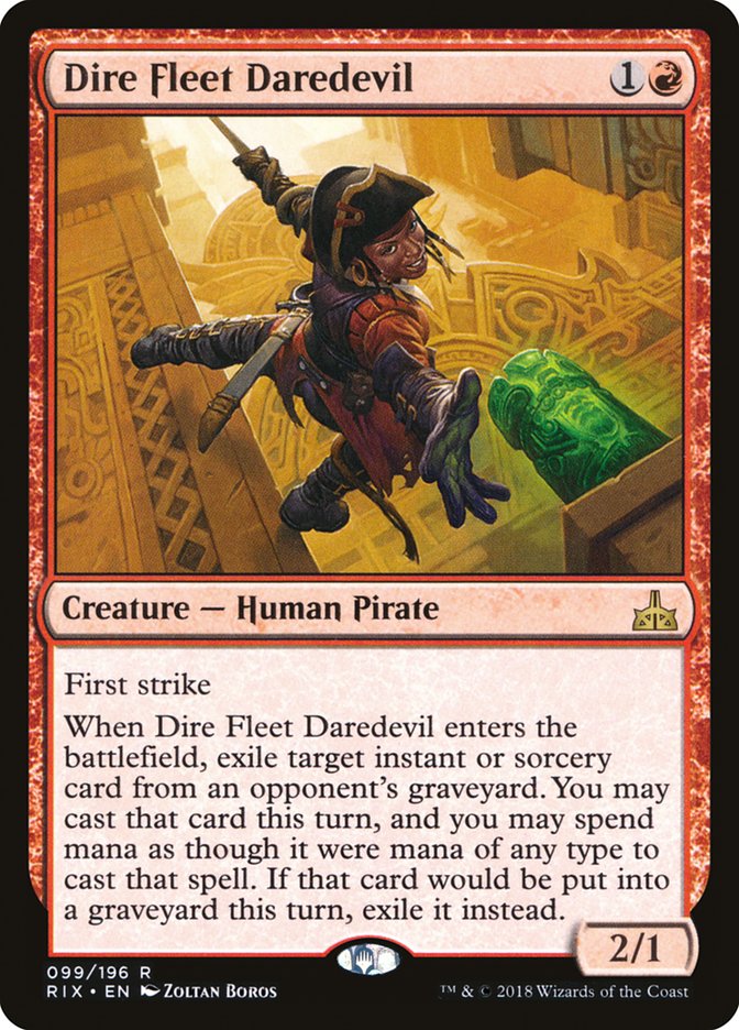 Dire Fleet Daredevil [Rivals of Ixalan] [Foil]