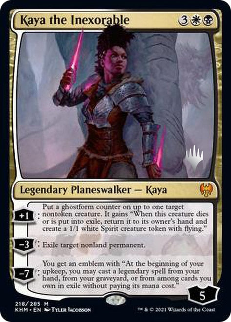 Kaya the Inexorable (Promo Pack) [Kaldheim Promos] [Foil]