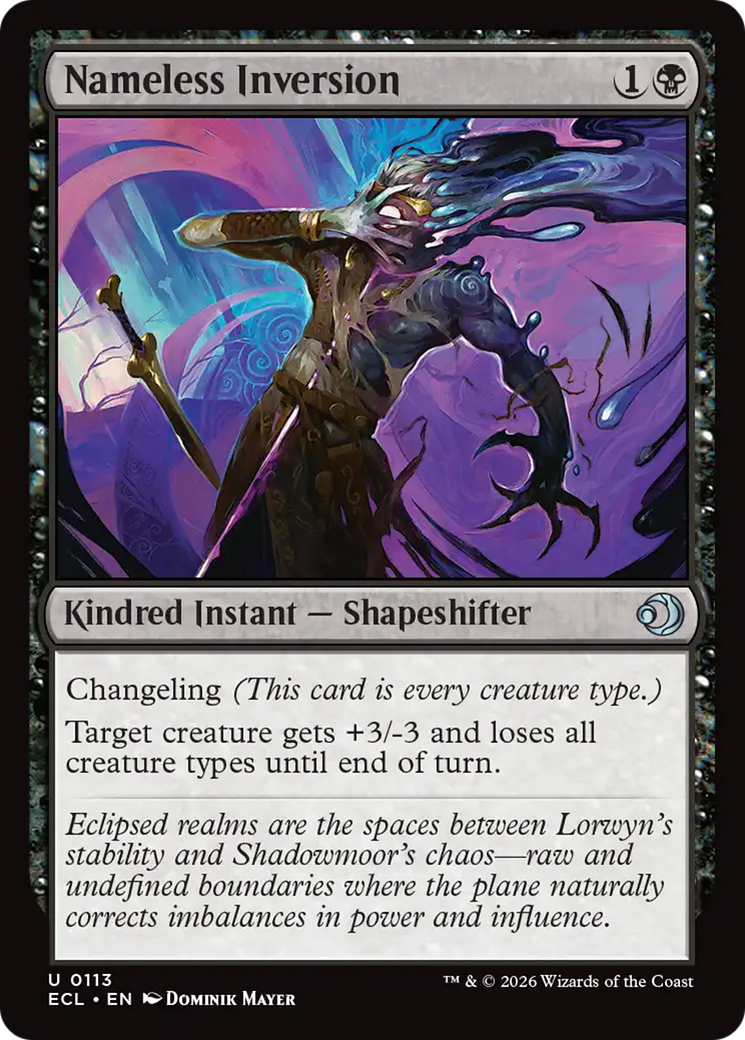 Nameless Inversion [Lorwyn Eclipsed] [Foil]