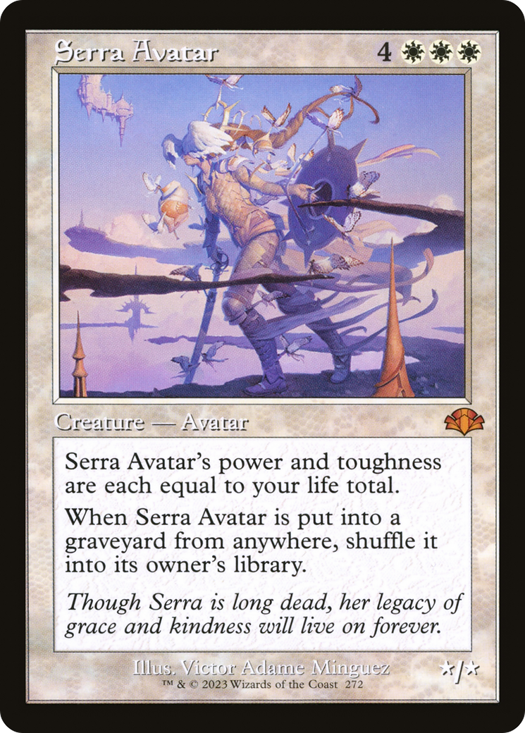 Serra Avatar (Retro) [Dominaria Remastered] [Foil]