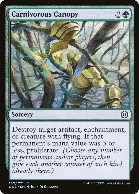 Carnivorous Canopy [Phyrexia: All Will Be One] [Foil]