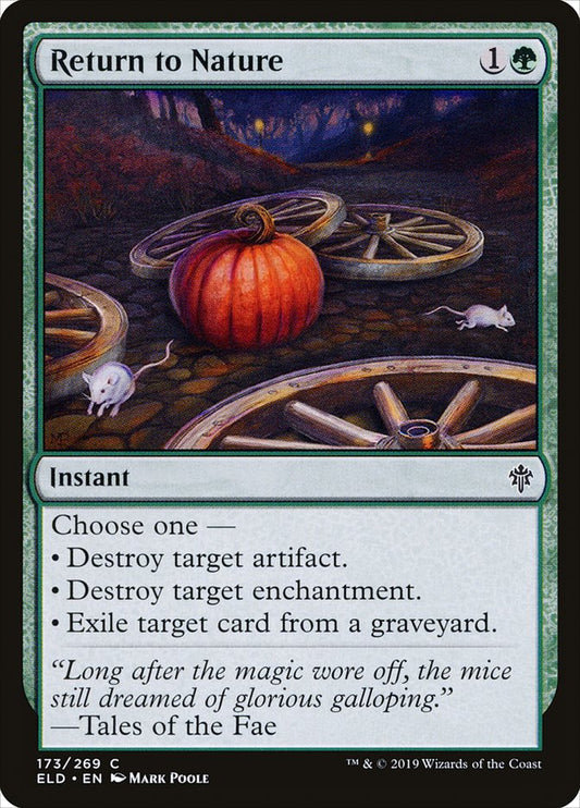Return to Nature [Throne of Eldraine] [Foil]