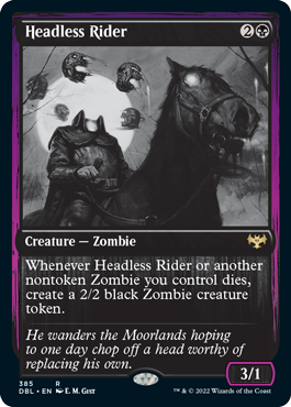Headless Rider [Innistrad: Double Feature] [Foil]