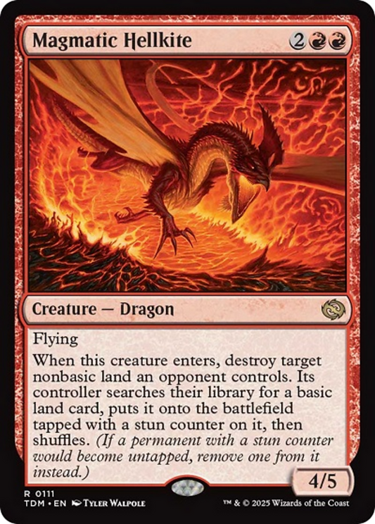 Magmatic Hellkite [Tarkir: Dragonstorm] [Foil]