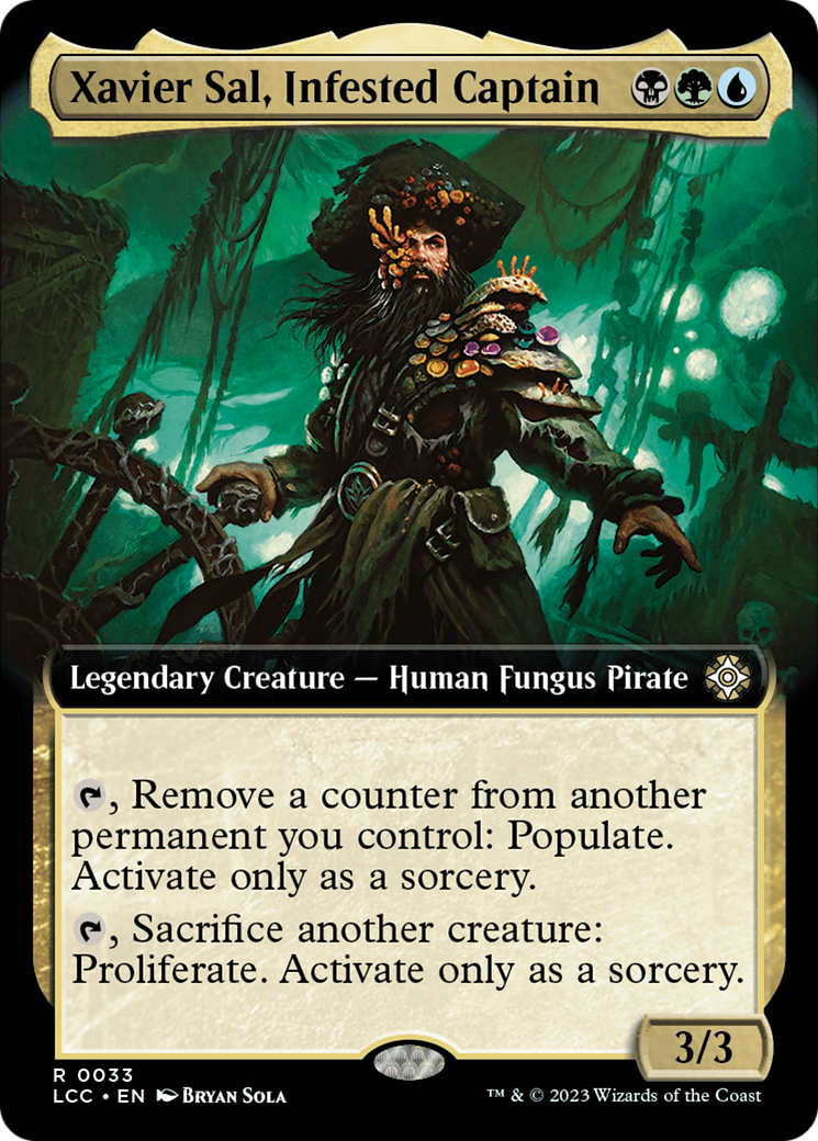 Xavier Sal, Infested Captain (Extended Art) [The Lost Caverns of Ixalan Commander] [Foil]