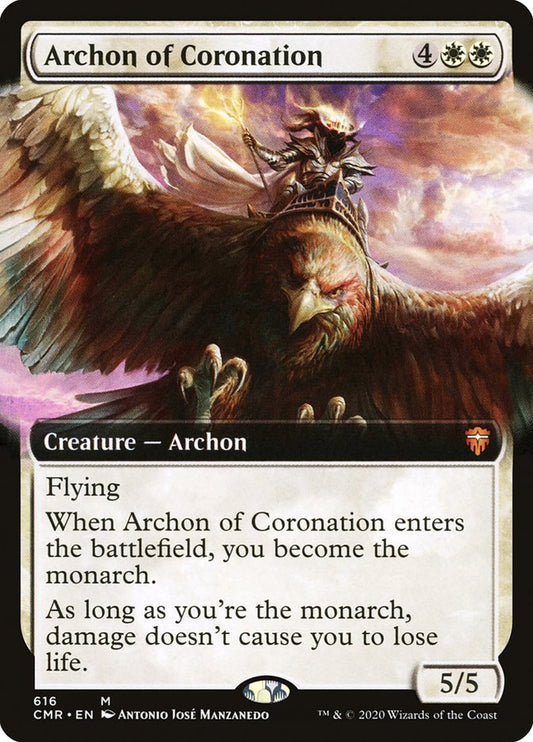 Archon of Coronation (Extended Art) [Commander Legends] [Foil]