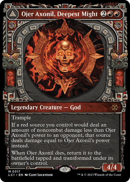 Ojer Axonil, Deepest Might // Temple of Power (Showcase) [The Lost Caverns of Ixalan] [Foil]