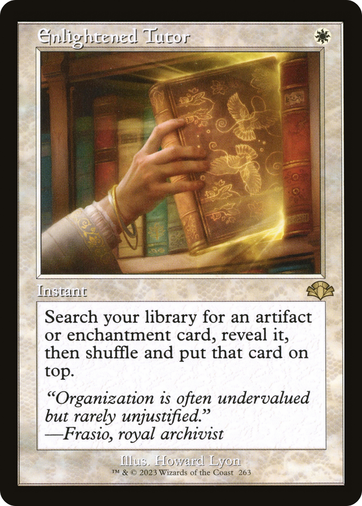 Enlightened Tutor (Retro) [Dominaria Remastered] [Foil]