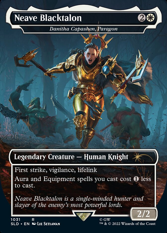 Neave Blacktalon - Danitha Capashen, Paragon (Borderless) [Secret Lair Drop Series] [Foil]
