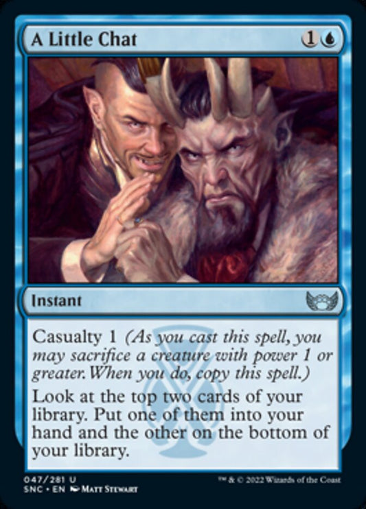 A Little Chat [Streets of New Capenna] [Foil]