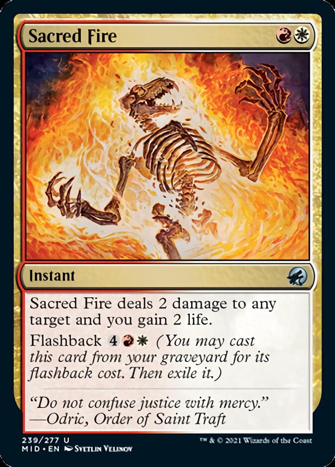 Sacred Fire [Innistrad: Midnight Hunt] [Foil]