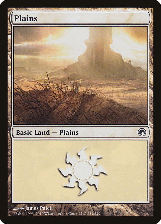 Plains (231) [Scars of Mirrodin] [Foil]