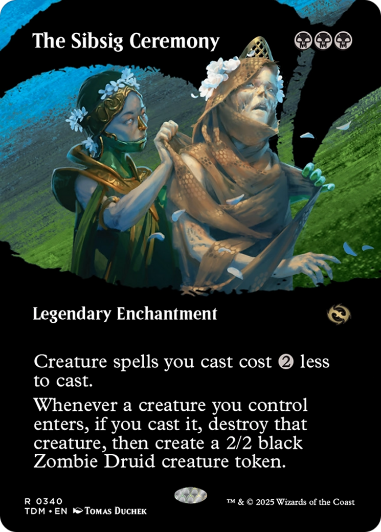 The Sibsig Ceremony (Borderless) [Tarkir: Dragonstorm] [Foil]