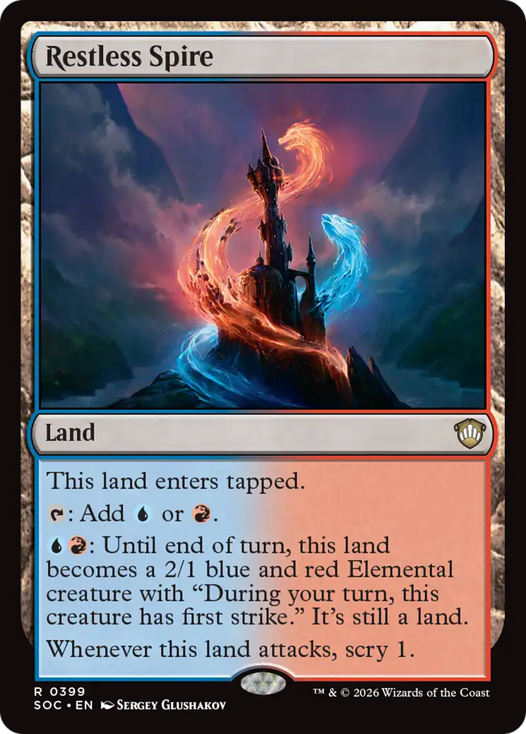 Restless Spire [Secrets of Strixhaven Commander] [Foil]
