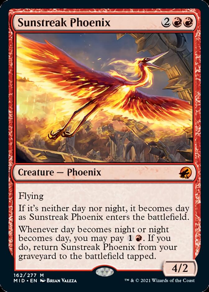 Sunstreak Phoenix [Innistrad: Midnight Hunt] [Foil]