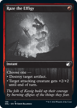 Raze the Effigy [Innistrad: Double Feature] [Foil]