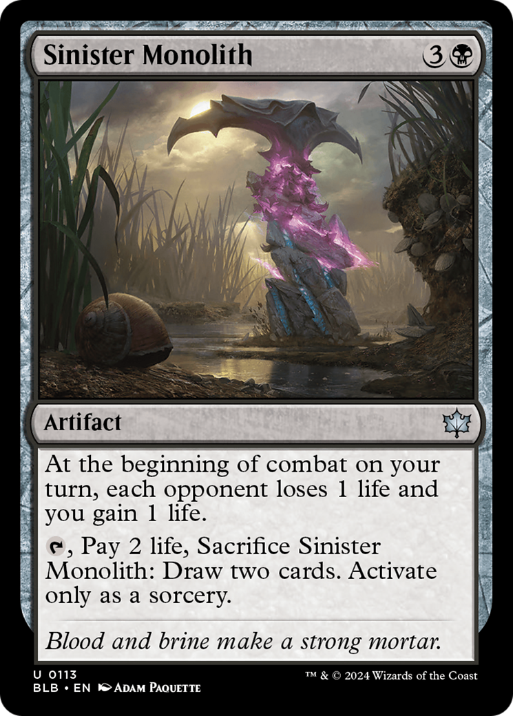 Sinister Monolith [Bloomburrow] [Foil]