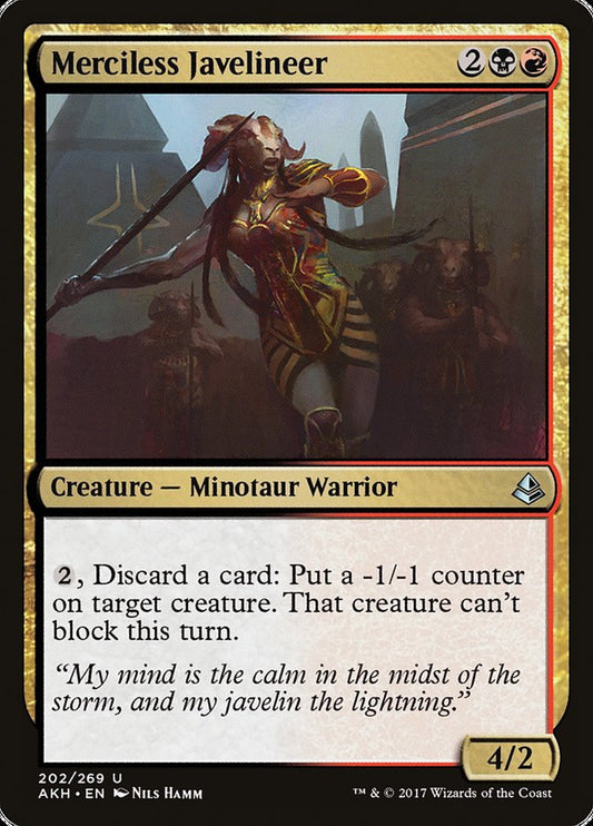 Merciless Javelineer [Amonkhet] [Foil]