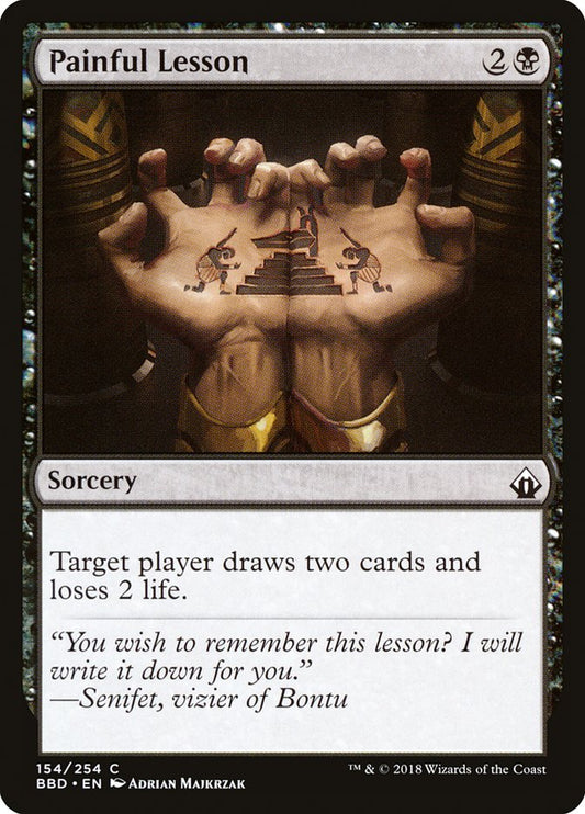 Painful Lesson [Battlebond] [Foil]