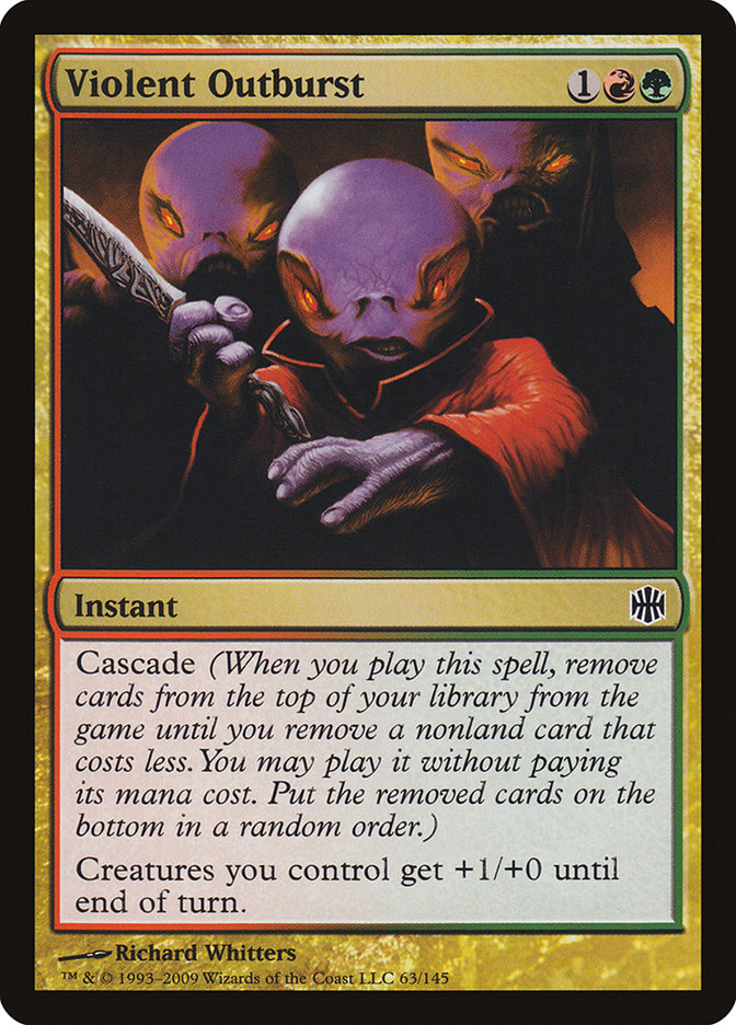 Violent Outburst [Alara Reborn] [Foil]