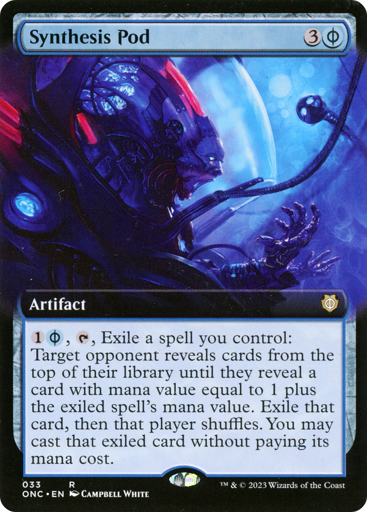 Synthesis Pod (Extended Art) [Phyrexia: All Will Be One Commander] [Foil]
