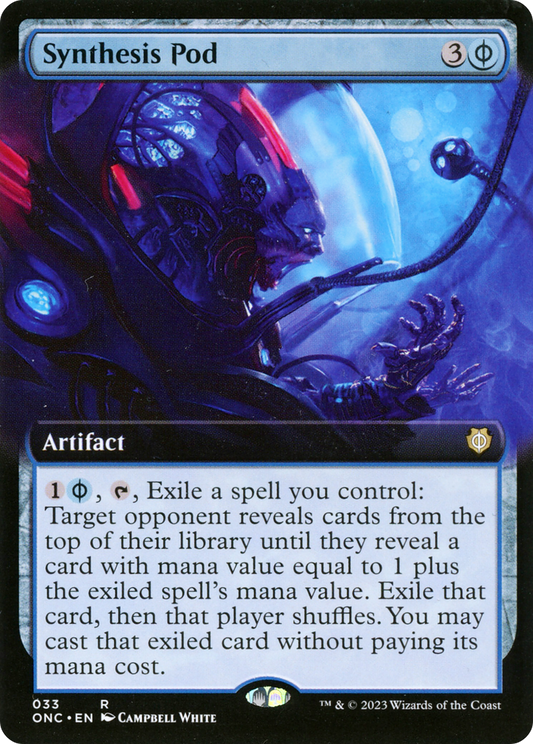 Synthesis Pod (Extended Art) [Phyrexia: All Will Be One Commander] [Foil]