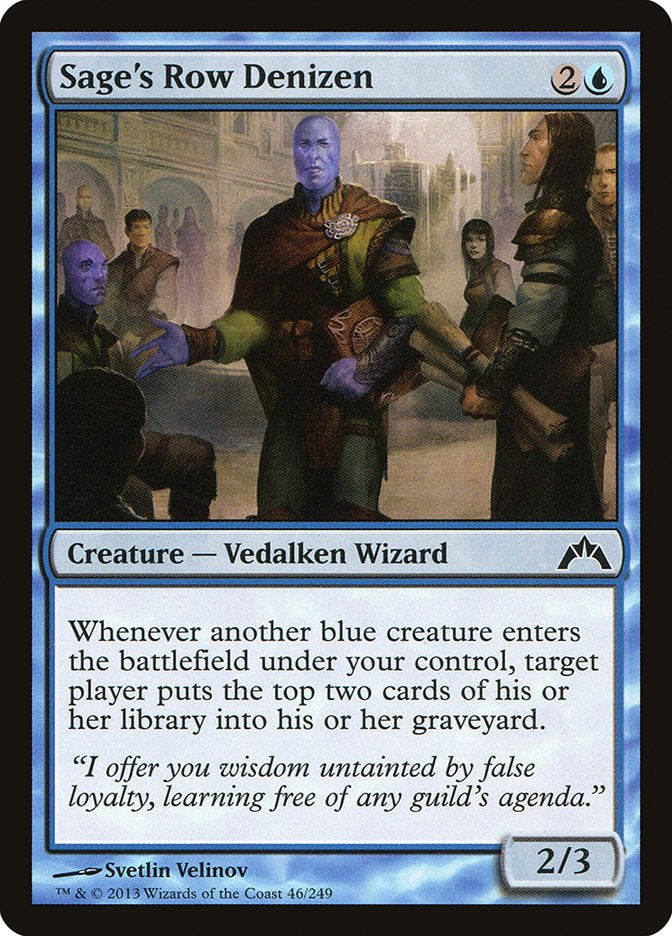 Sage's Row Denizen [Gatecrash] [Foil]