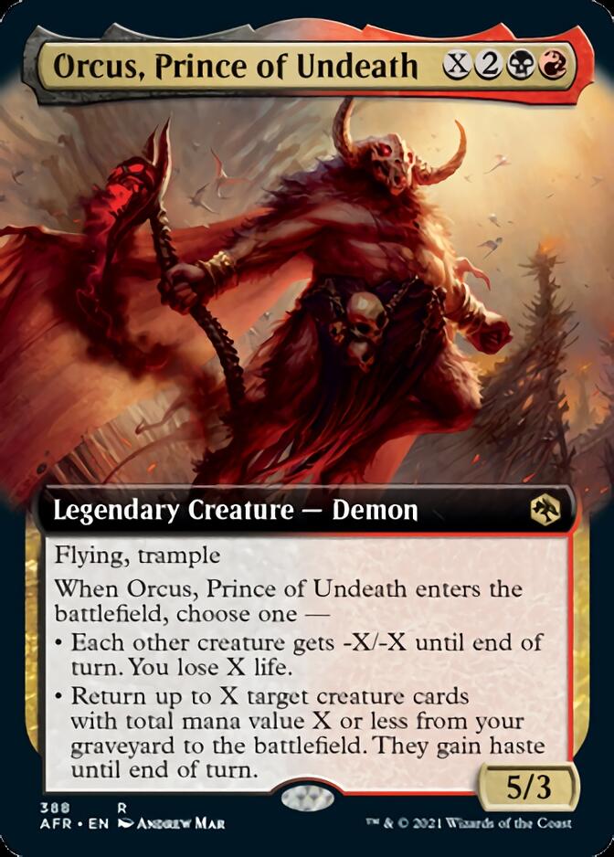 Orcus, Prince of Undeath (Extended Art) [Dungeons & Dragons: Adventures in the Forgotten Realms] [Foil]