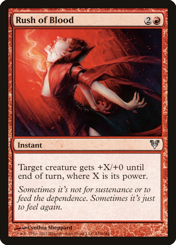 Rush of Blood [Avacyn Restored] [Foil]