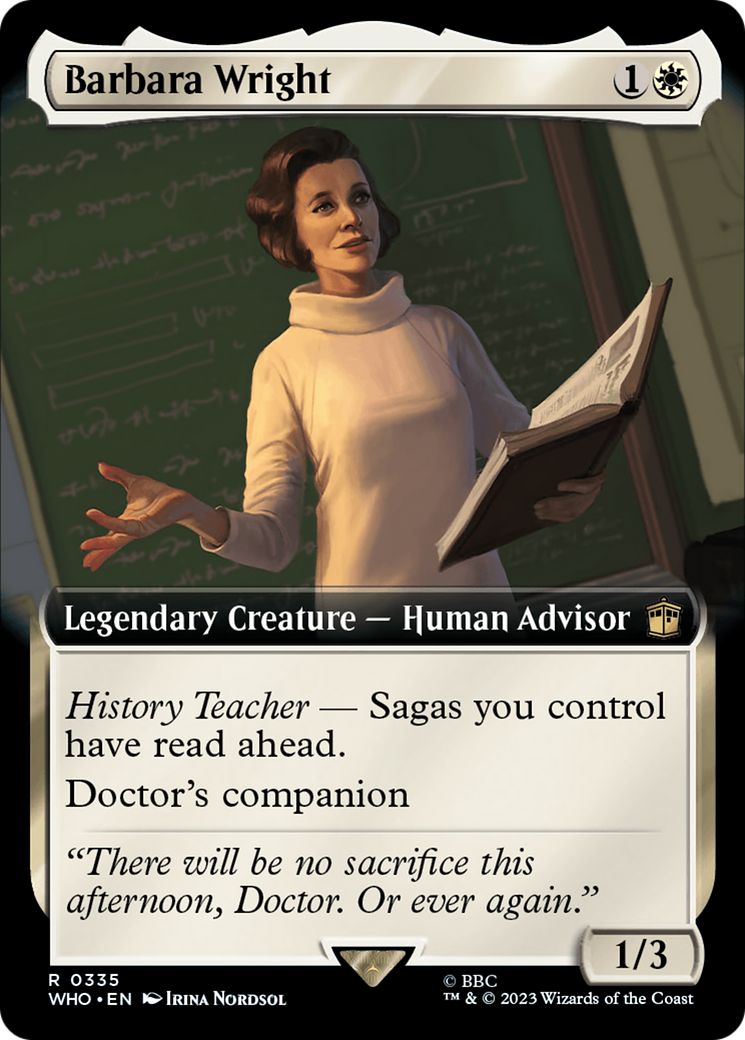 Barbara Wright (Extended Art) [Doctor Who] [Foil]