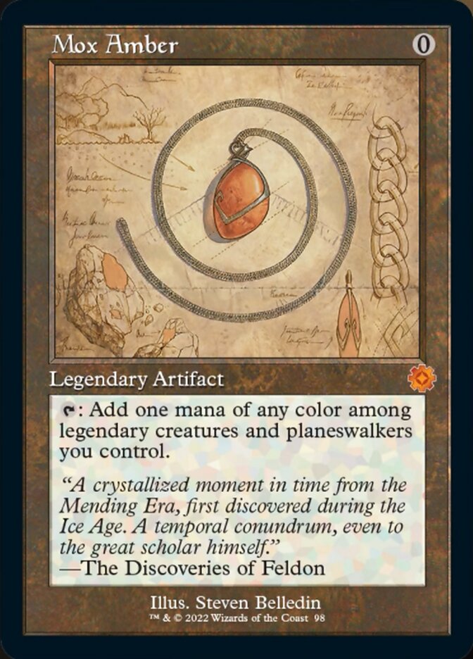 Mox Amber (Retro Schematic) [The Brothers' War Retro Artifacts] [Foil]