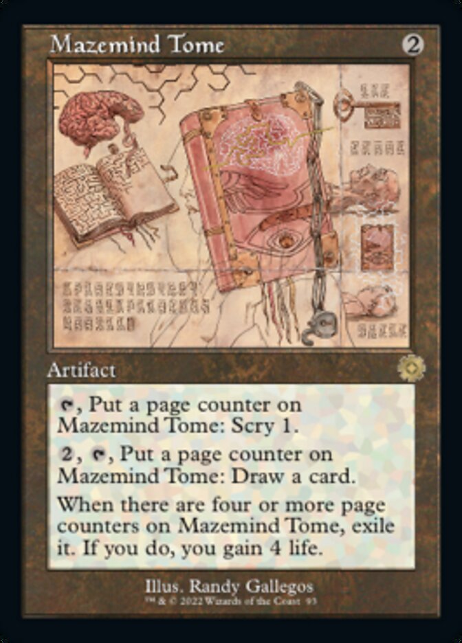 Mazemind Tome (Retro Schematic) [The Brothers' War Retro Artifacts] [Foil]