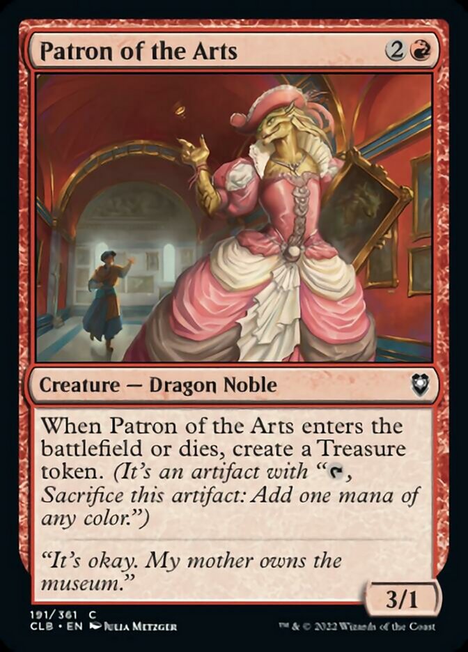 Patron of the Arts [Commander Legends: Battle for Baldur's Gate] [Foil]