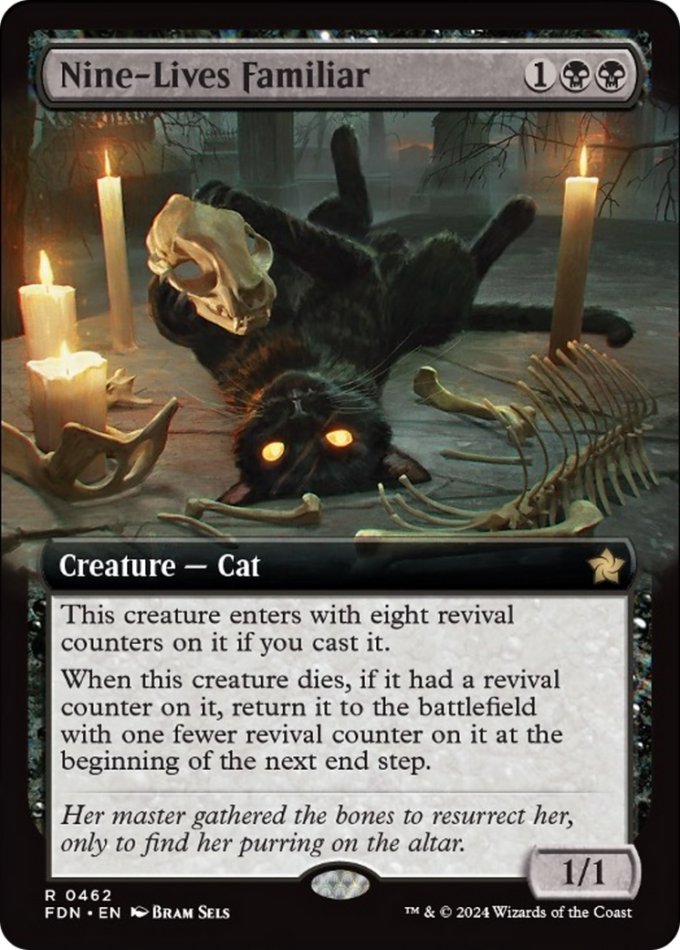 Nine-Lives Familiar (Extended Art) [Foundations] [Foil]