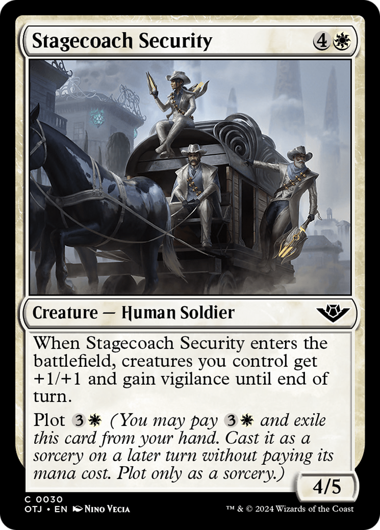 Stagecoach Security [Outlaws of Thunder Junction] [Foil]