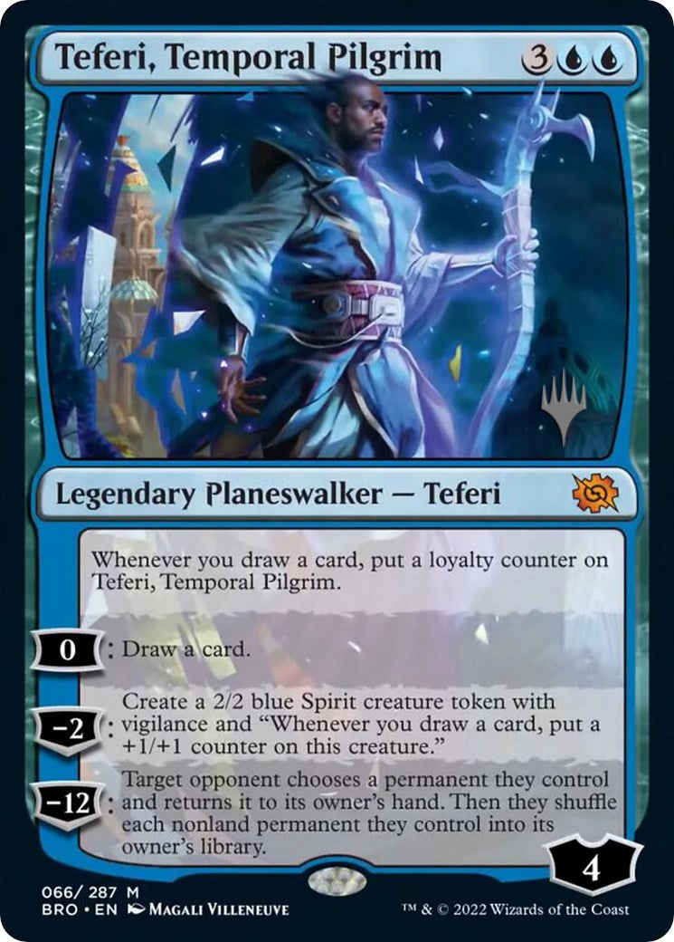 Teferi, Temporal Pilgrim (Promo Pack) [The Brothers' War Promos] [Foil]