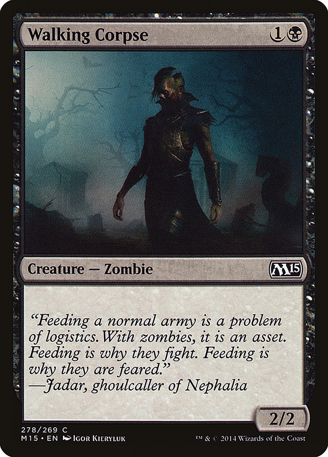 Walking Corpse [Core Set 2015] [Foil]